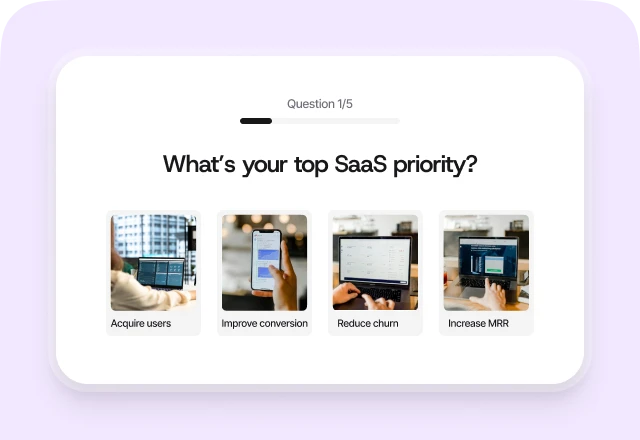 Quizell features card image